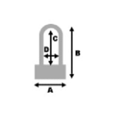 Zapięcie Motocyklowe AUVRAY U-FORCE 10 – U-Lock, 120 mm x 340 mm, 18 mm (klasa S.R.A.) – Uniwersalny
