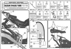 KAPPA Stelaż kufra motocyklowego centralnego SUZUKI SV 650 / S (03-08) ( BEZ PŁYTY )