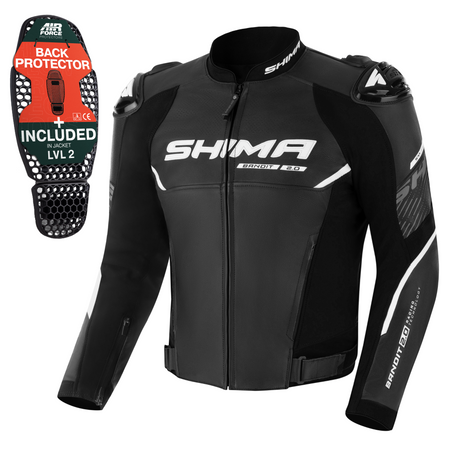Kurtka motocyklowa sportowa/miejska skórzana Shima BANDIT 2.0 czarny