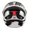 Kask otwarty MT COSMO SV SILENCE WHITE/SILVER biały srebrny czerwony