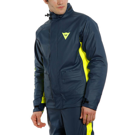 Kurtka przeciwdeszczowa motocyklowa DAINESE STORM 2 niebieski żółty fluo