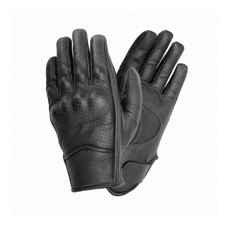 Rękawice motocyklowe MOTOID ROUTE PERFORATED BLACK czarny