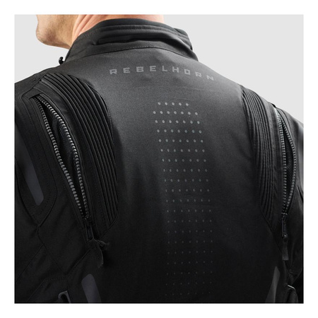 Kurtka motocyklowa tekstylna Rebelhorn HIKER IV czarny