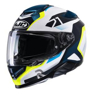 Kask motocyklowy integralny HJC RPHA 71 Hapel niebieski/żółty
