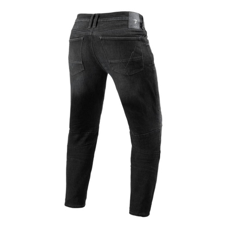 Spodnie jeans REVIT MOTO 2 DARK GREY USED czarny szary
