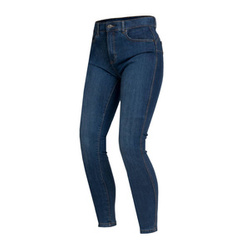 Damskie jeansy motocyklowe OZONE STRIKER SLIM FIT sprany niebieski