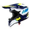 Kask cross AIROH WRAAAP VISION YELLOW BLUE GLOSS biały niebieski żółty