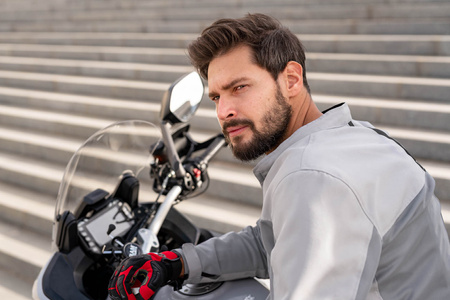 Kurtka motocyklowa tekstylna miejska Shima OPENAIR szary