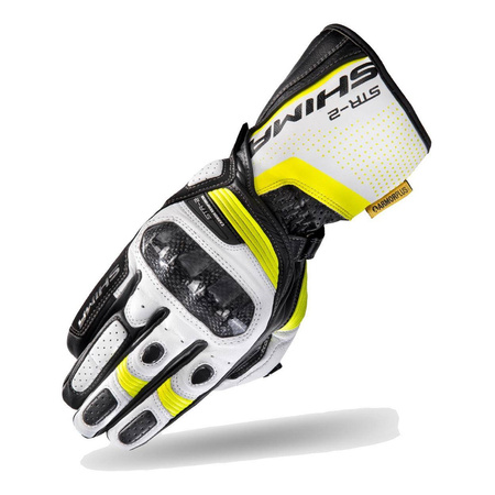 Rękawice motocyklowe skórzane sportowe Shima STR-2 GLOVES FLUO fluo