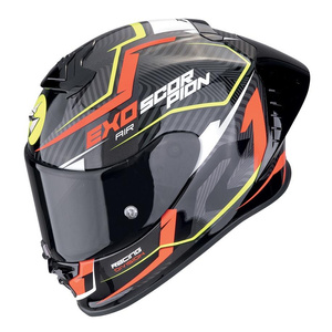 Kask motocyklowy SCORPION EXO-R1 EVO II AIR COUP BLACK/RED/NEON YELLOW czarny czerwony żółty fluo