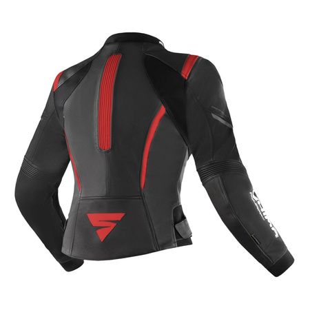 Damska kurtka motocyklowa skórzana Shima MIURA 2.0 czarny/czerwony