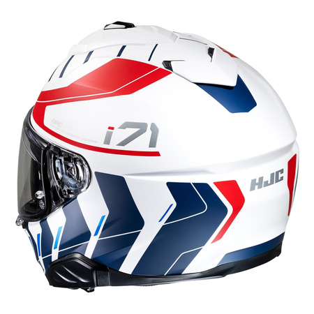Kask motocyklowy integralny HJC I71 Simo biały/czerwony/niebieski