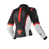 Kombinezon motocyklowy dwuczęściowy damski SHIMA MIURA 2.0 RED FLUO czarny biały czerwony fluo
