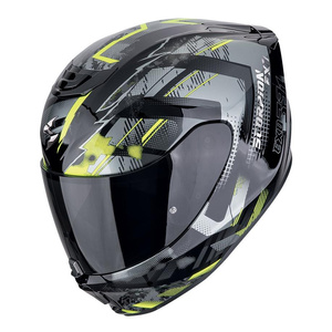 Kask motocyklowy SCORPION EXO-391 CLUTTER BLACK/NEON YELLOW czarny żółty fluo