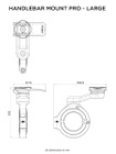 Podstawa uchwyt mocowanie Kierownica chrom QUAD LOCK PRO Uniwersalna