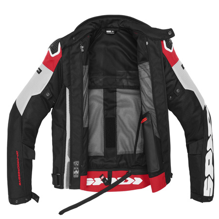 Kurtka motocyklowa SPIDI PROGRESSIVE NET H2OUT RED czerwony szary czarny