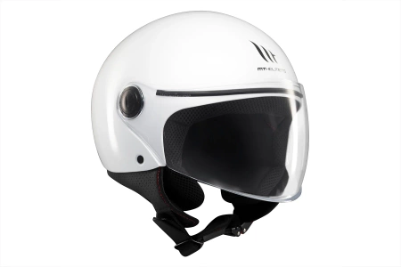 Kask motocyklowy MT STREET S SOLID GLOSS PEARL WHITE biały