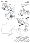 Stelaż kufra bocznego 3P motocyklowego SHAD do Honda Crosstourer