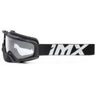 Gogle motocyklowe IMX Dust Black Matt/White - Szyba Dark Smoke + Clear (2 Szyby W Zestawie)