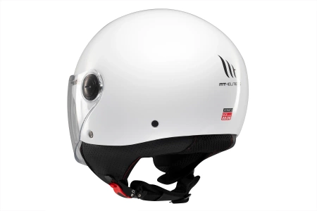 Kask motocyklowy MT STREET S SOLID GLOSS PEARL WHITE biały