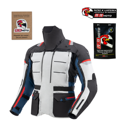 Kurtka motocyklowa tekstylna Rebelhorn CUBBY V czarny-piaskowy