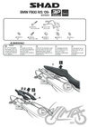 Stelaż boczny 3P SHAD kufra motocyklowego do BMW F800-R