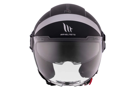 Kask motocyklowy MT VIALE SV S 68 UNIT MATT GREY szary czarny biały