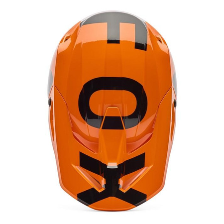 Kask cross dziecięcy FOX JUNIOR V1 SHIELD FLUO ORANGE pomarańczowy fluo czarny