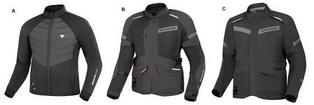 Kurtka motocyklowa tekstylna Shima ALPHA czarny