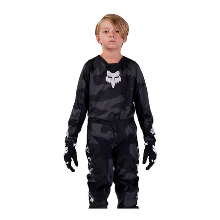 Dziecięca bluza koszulka motocyklowa rowerowa cross mtb FOX 180 Bnkr czarny Camo Junior