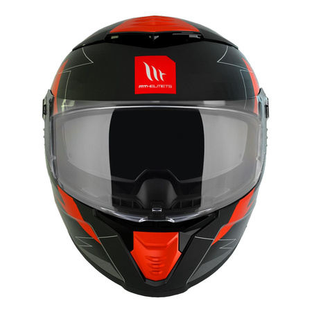 Kask motocyklowy MT THUNDER 4 SV MOUNTAIN MATT RED czarny czerwony szary