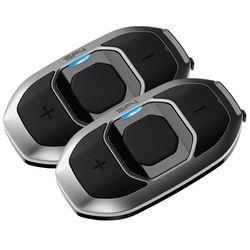 Interkom motocyklowy SENA SF4 Bluetooth 4.1 do 1200 m z Radiem FM i uniwersalnym zestawem mikrofonów i szybkim mocowaniem (2 zestawy) (EL)