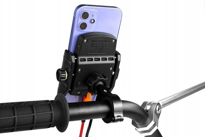 Uchwyt motocyklowy z ładowarką do telefonu - R9W-PD Wireless - PD EXTREMESTYLE