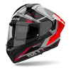 Kask motocyklowy AIROH MATRYX ROCKET RED GLOSS czerwony szary czarny