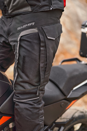 Spodnie motocyklowe tekstylne Shima HERO 2.0 szary