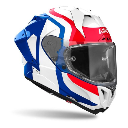 Kask motocyklowy AIROH GP800 COMPETITION BLUE/RED GLOSS niebieski czerwony biały
