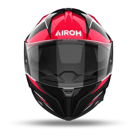 Kask motocyklowy AIROH MATRYX THRON RED GLOSS czerwony biały czarny