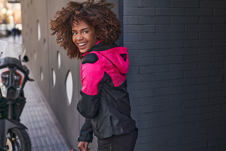 Damska kurtka motocyklowa tekstylna Shima DRIFT różowy