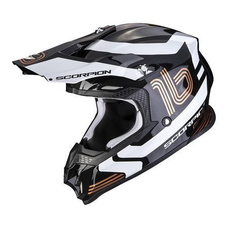 Kask motocyklowy SCORPION VX 16 EVO AIR TUB BLACK/GOLD czarny złoty