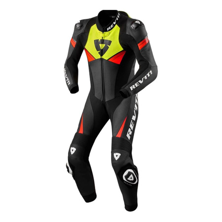 Kombinezon motocyklowy jednoczęściowy REVIT ARGON 2 BLACK/NEON YELLOW czarny czerwony fluo żółty fluo