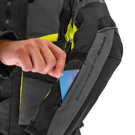 Kurtka motocyklowa tekstylna miejska Shima HERO 2.0 fluo