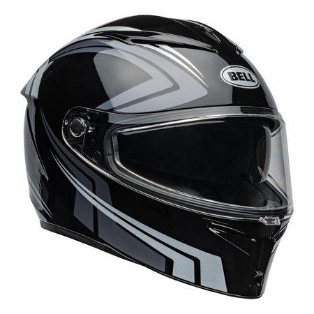 Kask motocyklowy BELL Lithium Jetstream czarny/srebrny