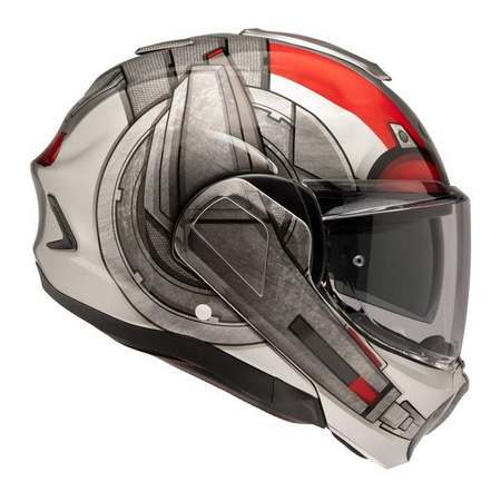 Kask szczękowy HJC F100 ANT-MAN MARVEL SILVER/RED srebrny czerwony