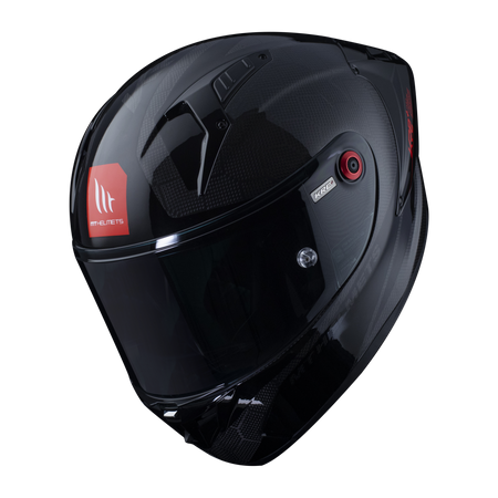 Kask motocyklowy MT KRE+ S SOLID GLOSS CARBON/BLACK czarny