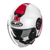 Kask otwarty HJC I40N VISION WHITE/RED biały czerwony