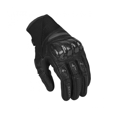 Rękawice motocyklowe SECA SUMMER SHORT II BLACK czarny