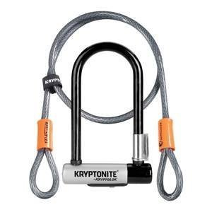 Zapięcie Motocyklowe KRYPTONITE Kryptolok Mini-7 – U-Lock z Linką Stalową, 12,7/10 mm x 82 mm x 178 mm – Uniwersalny