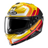 Kask motocyklowy HJC I71N Viz żółty/czerwony