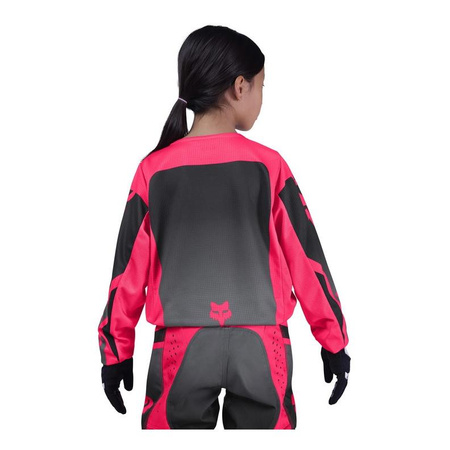 Bluza cross dziecięca FOX JUNIOR GIRLS 180 SHIELD BLACK/PINK czarny różowy