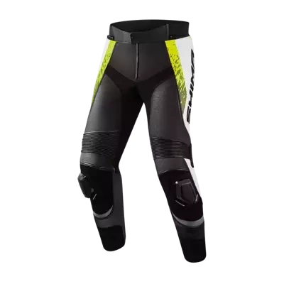 Spodnie motocyklowe skórzane sportowe Shima STR 2.0 fluo